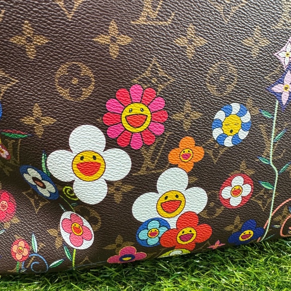 NWT Louis Vuitton x Murakami Flowers Monogram Neverfull MM Bag 2025 AUTHENTIC - Picture 7 of 15